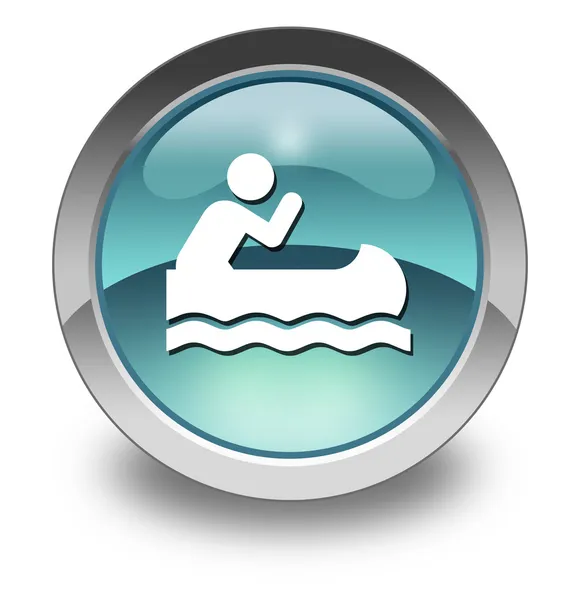Icon, Button, Pictogram Canoeing — Stock Photo, Image