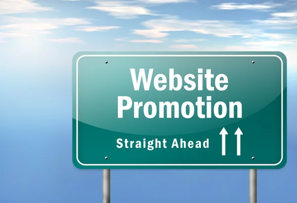 Highway Signpost Website Promoção — Fotografia de Stock