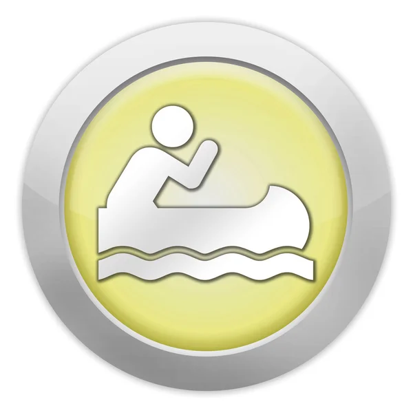 Icon, Button, Pictogram Canoeing — Stock Photo, Image