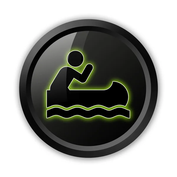 Icon, Button, Pictogram Canoeing — Stock Photo, Image