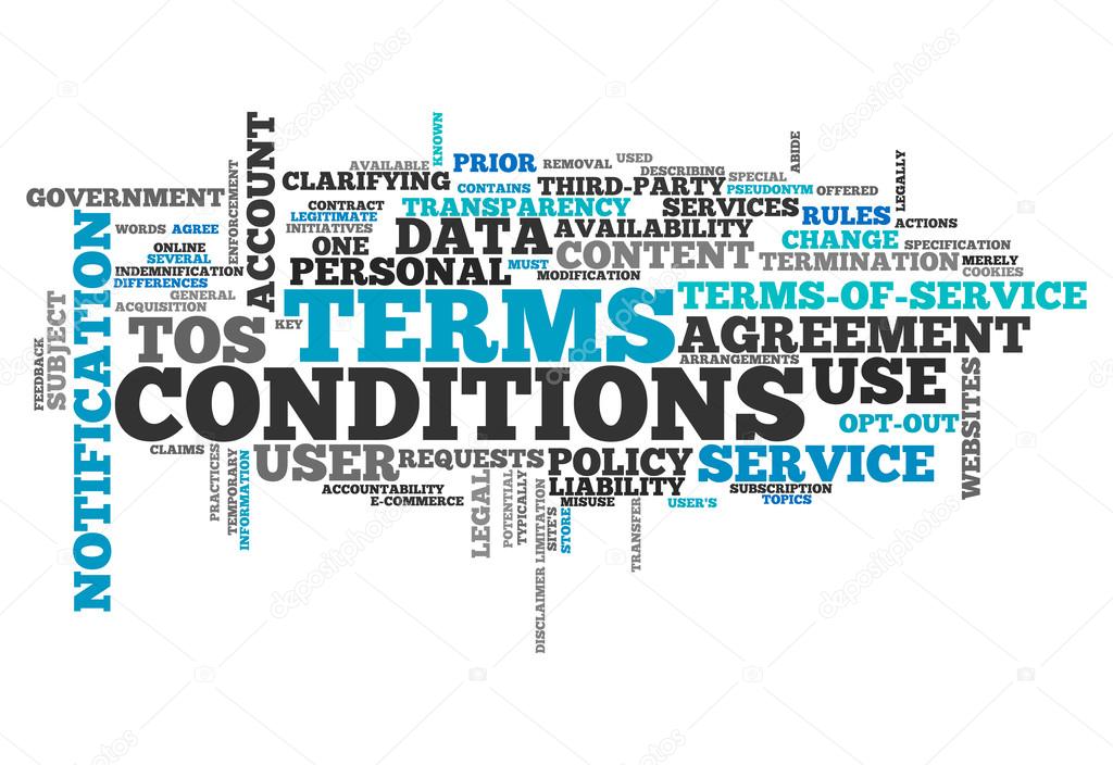 Word Cloud Terms and Conditions