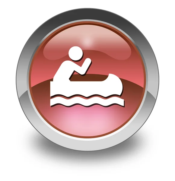 Icon, Button, Pictogram Canoeing — Stock Photo, Image
