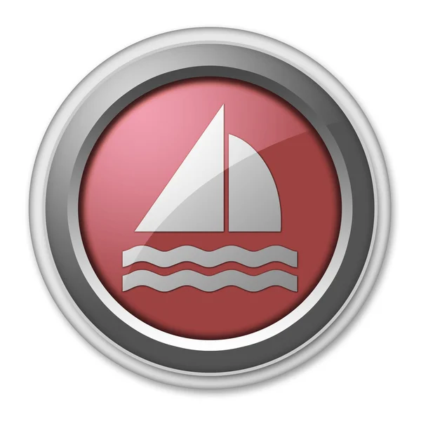 Ikona, przycisk, piktogram żeglarstwo — Zdjęcie stockowe