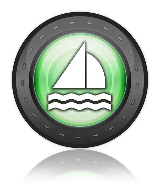 Ikon, knapp, piktogram segling — Stockfoto