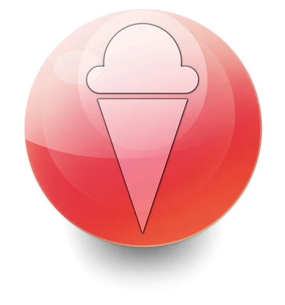 Εικονίδιο, κουμπί, εικονόγραμμα παγωτό — Φωτογραφία Αρχείου