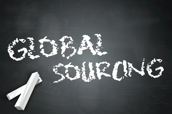 Blackboard Global Sourcing — Stock Photo, Image