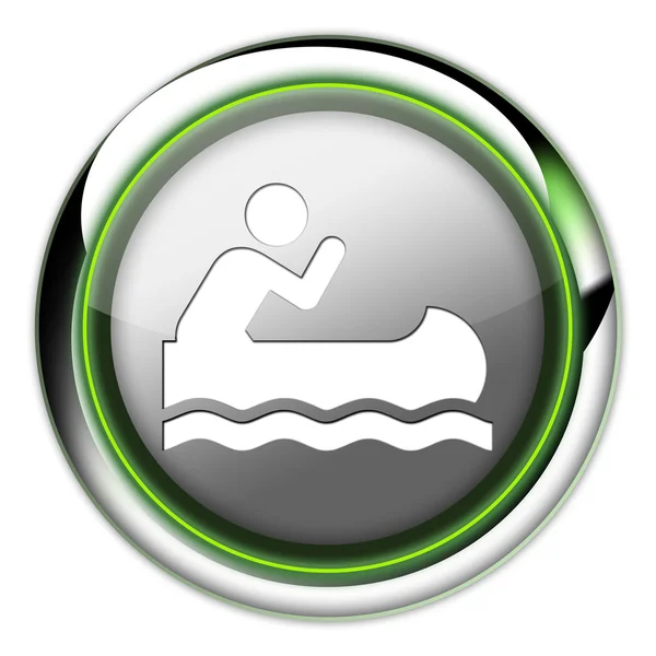 Icon, Button, Pictogram Canoeing — Stock Photo, Image