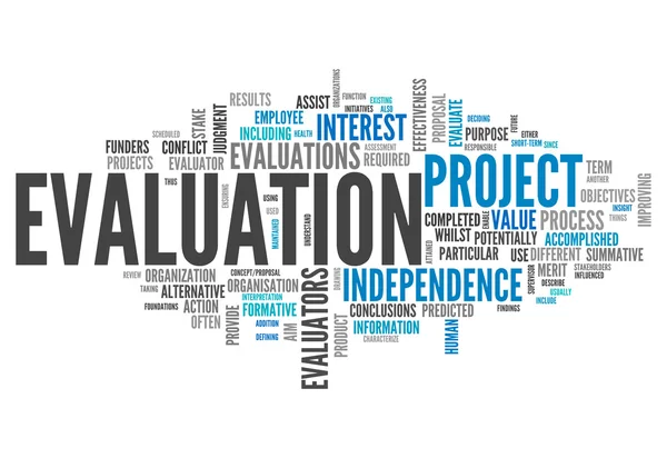 Word Cloud Evaluation — Stock Photo, Image