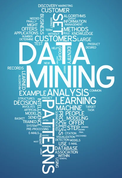 Minería de datos de Word Cloud — Foto de Stock