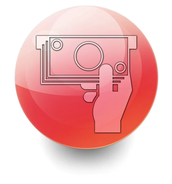 Εικονίδιο, κουμπί, εικονόγραμμα atm — Φωτογραφία Αρχείου