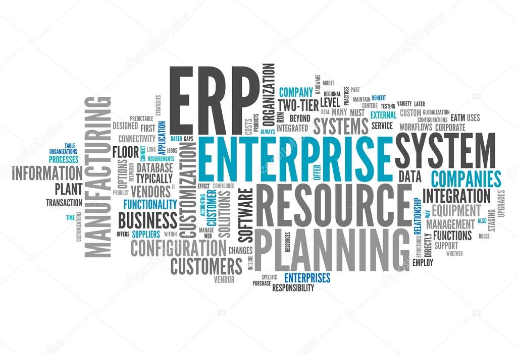 Word Cloud Enterprise Resource Planning