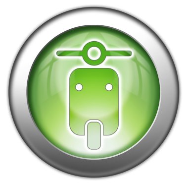 simge, düğme, piktogram scooter