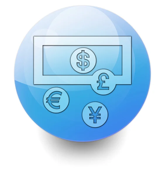 Icon, Button, Pictogram Currency Exchange — Stock Photo, Image