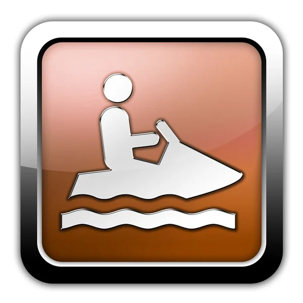 Icona, Pulsante, Pittogramma Personal Watercraft — Foto Stock