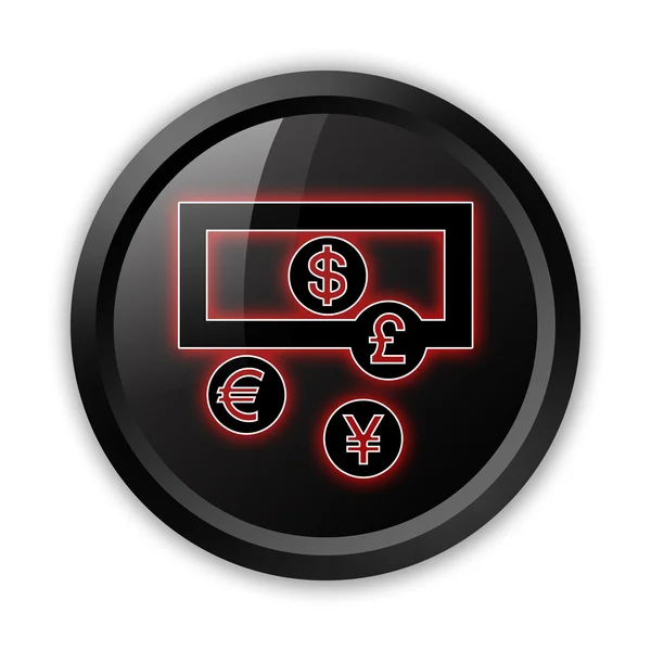 Icono, botón, cambio de divisas pictograma — Stockfoto