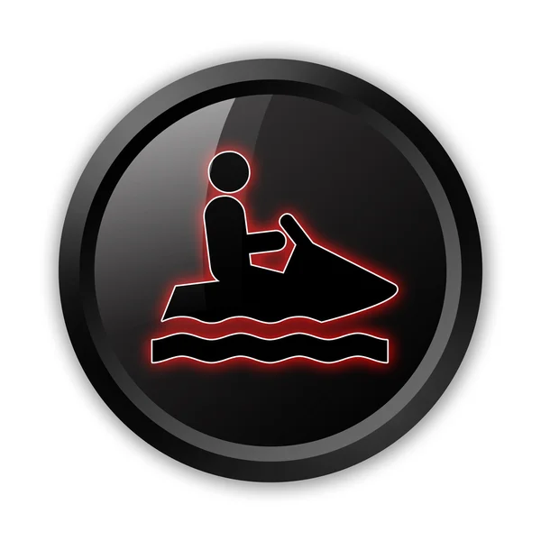 Icono, Botón, Pictograma Personal Watercraft — Foto de Stock