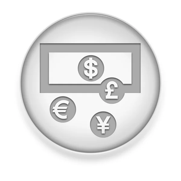 アイコン、ボタン、ピクトグラム外貨両替 — ストック写真