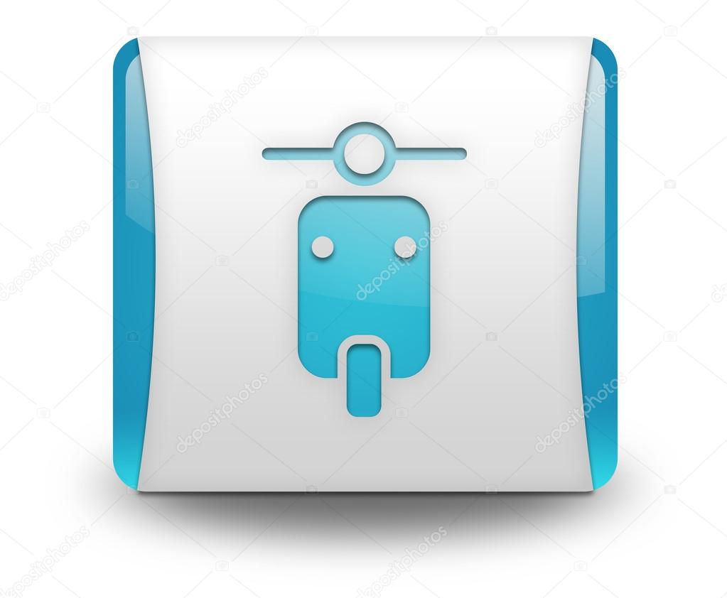 Icon, Button, Pictogram with Scooter symbol