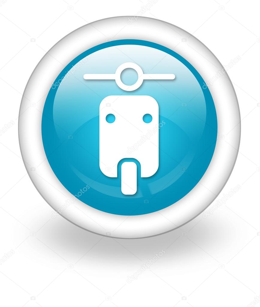 Icon, Button, Pictogram with Scooter symbol