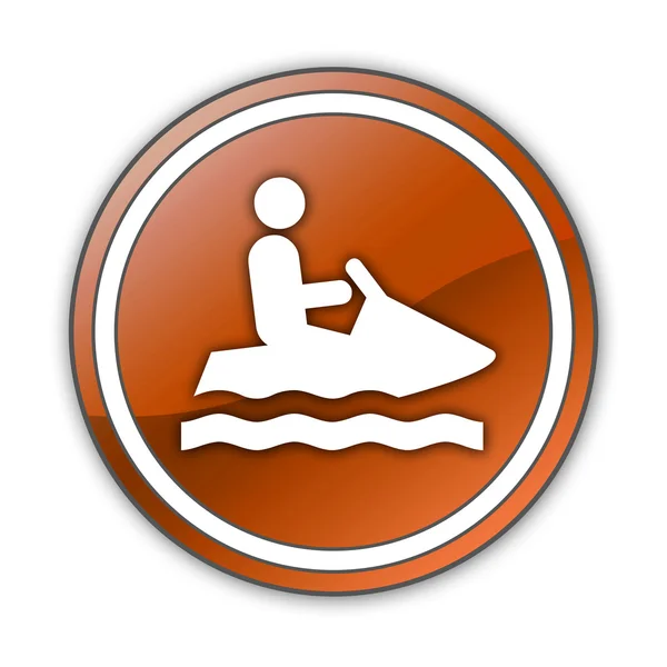 Ícone, Botão, Pictograma Personal Watercraft — Fotografia de Stock