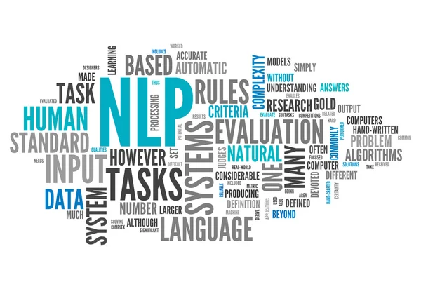 Nube de palabras NLP —  Fotos de Stock