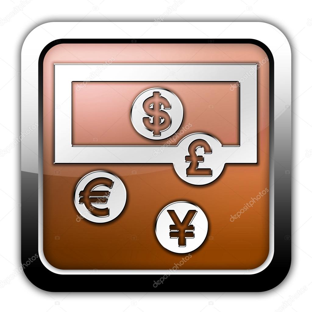 Icon, Button, Pictogram with Currency Exchange symbol