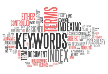 Word Cloud Keywords clipart