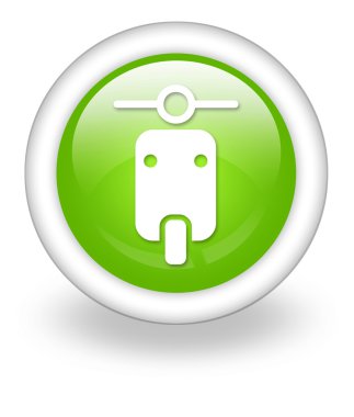 simge, düğme, piktogram scooter