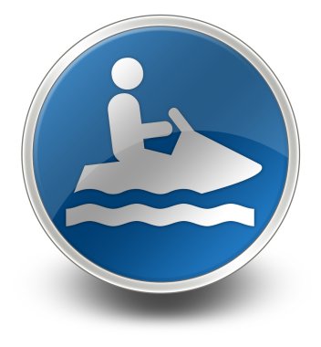 simge, düğme, piktogram kişisel deniz taşıtları