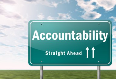 Highway Signpost Accountability clipart