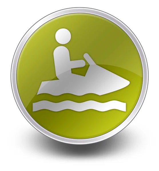 Ícone, Botão, Pictograma Personal Watercraft — Fotografia de Stock