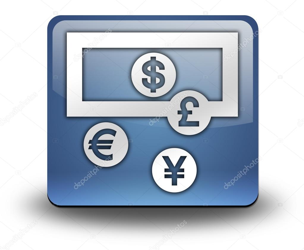 Icon, Button, Pictogram with Currency Exchange symbol