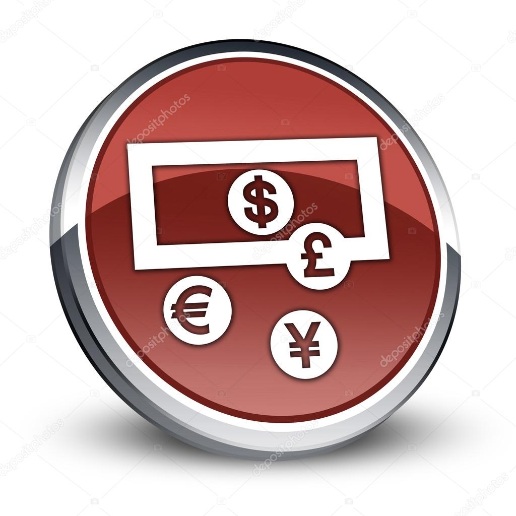 Icon, Button, Pictogram with Currency Exchange symbol