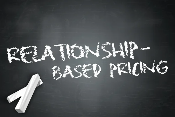 Blackboard Relationship-based Pricing — Stock Photo, Image