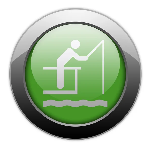 Icon, Button, Pictogram Fishing Pier — Stock Photo, Image