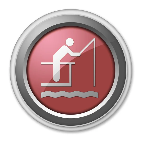 Icon, Button, Pictogram Fishing Pier — Stock Photo, Image