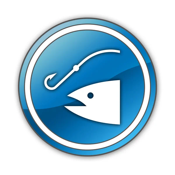 Icon, Button, Pictogram Fishing, Angling — Stock Photo, Image