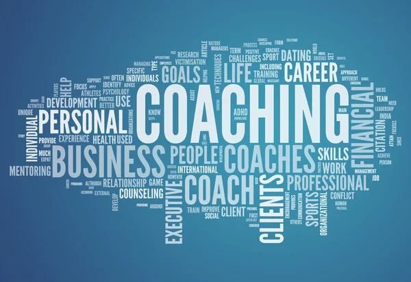 Word Cloud Coaching — Stock Photo, Image