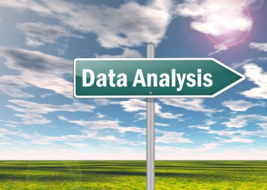 Signpost Data Analysis clipart