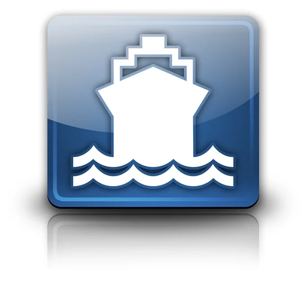 Simge, düğme, piktogram gemi, su taşıma — Stok fotoğraf