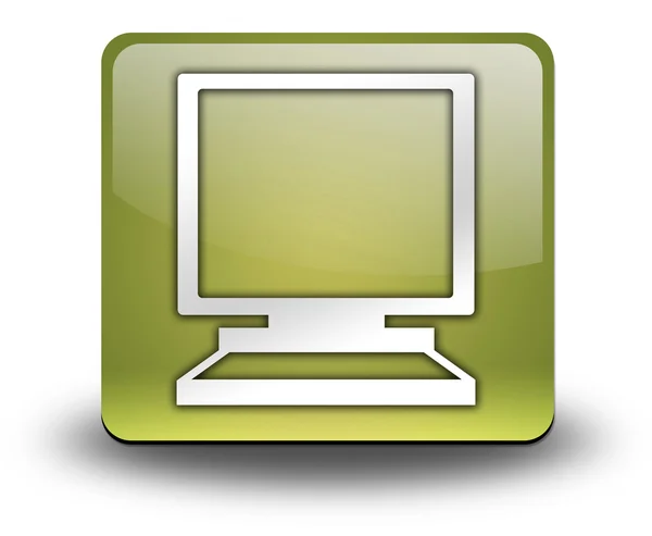 图标、 按钮、 象形图台式计算机 — 图库照片