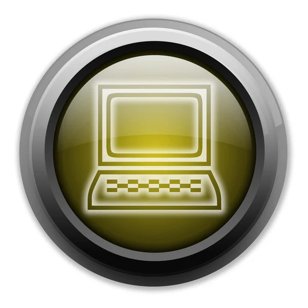 Icon, Button, Pictogram Desktop Computer — Stock Photo, Image