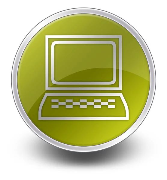 Pictogram, knop, pictogram desktop computer — Stockfoto