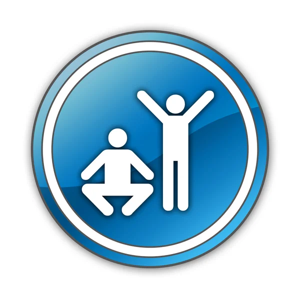 Icon, Button, Pictogram Exercise, Fitness — Stock Photo, Image