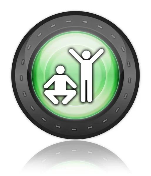 Icon, Button, Pictogram Exercise, Fitness — Stock Photo, Image