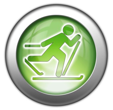 simge, düğme, piktogram kayaklı koşu