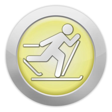 simge, düğme, piktogram kayaklı koşu