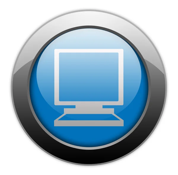 Icon, Button, Pictogram Desktop Computer — Stock Photo, Image