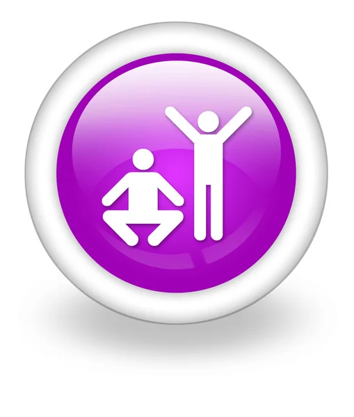 Icon, Button, Pictogram Øvelse, Fitness – stockfoto