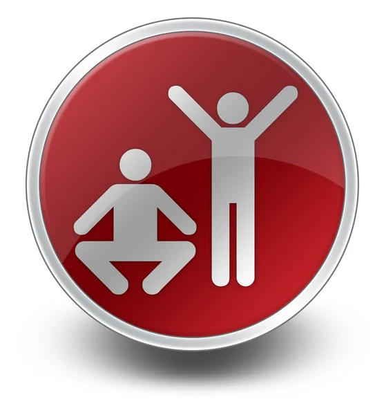 Icon, Button, Pictogram Exercise, Fitness — Stock Photo, Image